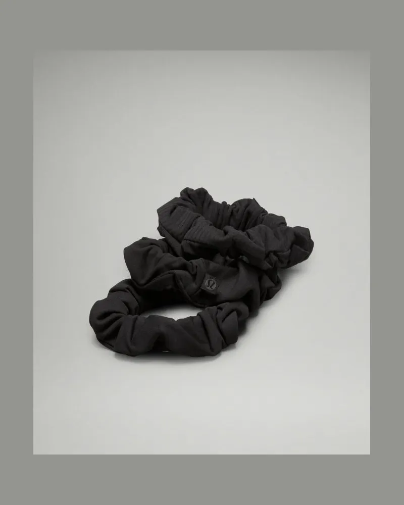 LULULEMON Uplifting Scrunchies 3er-Pack in Black Black