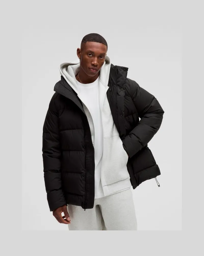 LULULEMON Puffer-Jacke mit Füllkraft 600 für Männer – Größe in Black Black