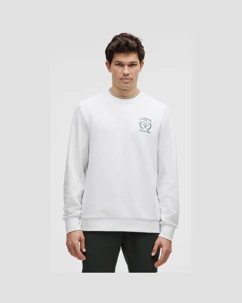 LULULEMON Rundhalspullover im Classic Fit aus French-Terry für Männer – Größe in White White