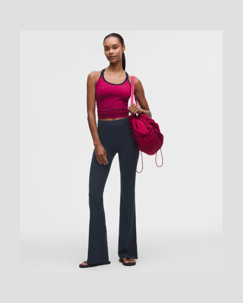 LULULEMON Groove No Line-Hose mit hohem Bund und ausgestelltem Bein für Frauen – Größe in True Navy True