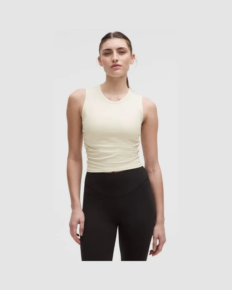 LULULEMON All It Takes Geripptes Tanktop aus Nulu für Frauen – Größe in Light Ivory Light