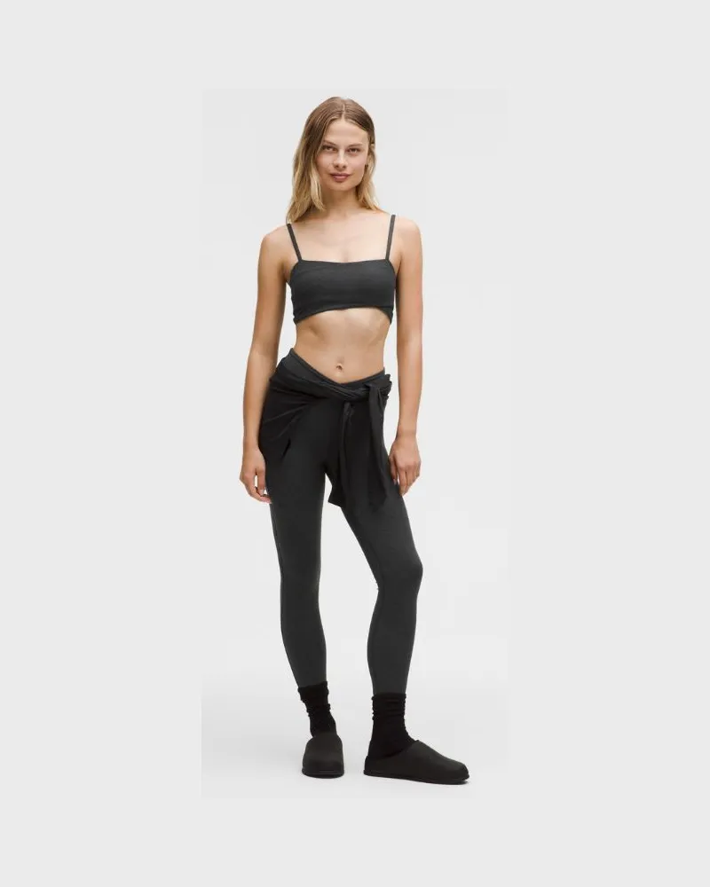 LULULEMON Softy Suedey Cross-Waist Leggings 25" für Frauen – Größe in Black Black