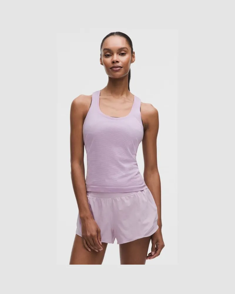 LULULEMON Swiftly Tech Tanktop mit Racerback 2.0 Taillenlänge für Frauen – Größe in Lilac Play Lilac