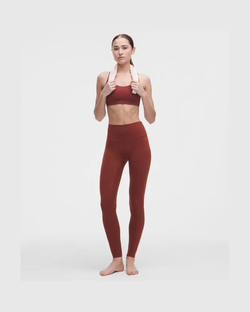 LULULEMON Align No Line Hose mit hohem Bund für Frauen – 71 cm – Größe in Cranberry Charm Cranberry