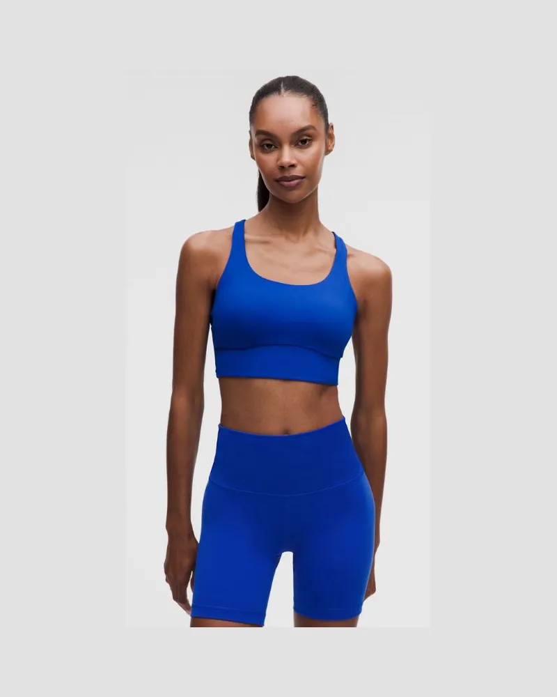 LULULEMON Energy Longline-BH mit mittlerem Halt für B–D-Cups Evolve für Frauen – Größe in Beach Ball Blue Beach