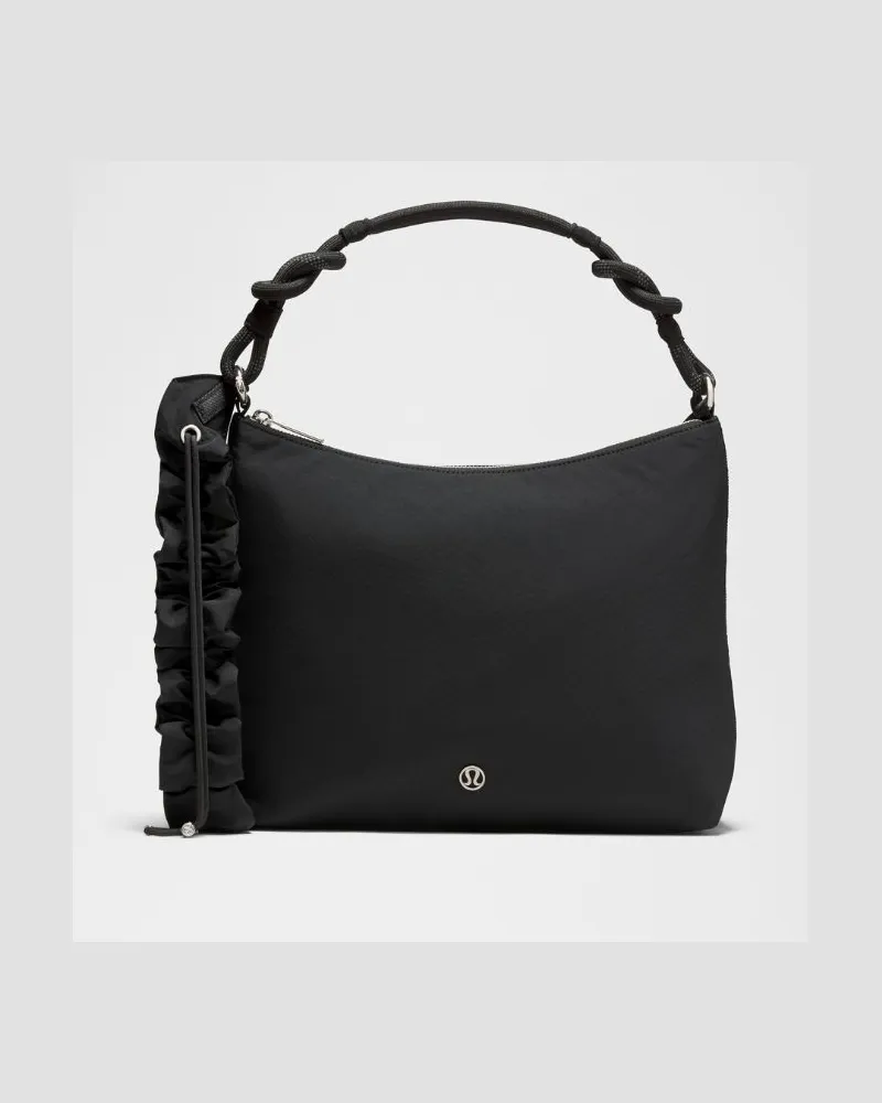 LULULEMON Wandelbare, raffbare Umhängetasche 6 Größe in Black Black