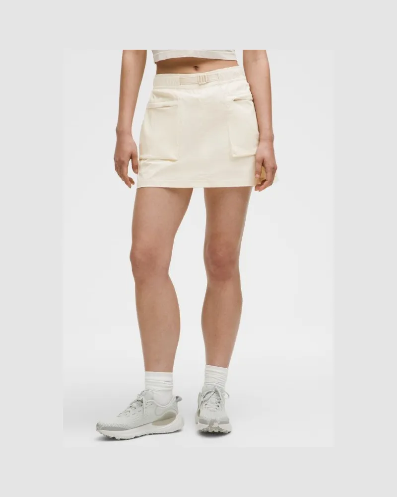 LULULEMON Glyde Cargo-Wanderrock mit mittelhohem Bund für Frauen – Größe in Light Ivory Light