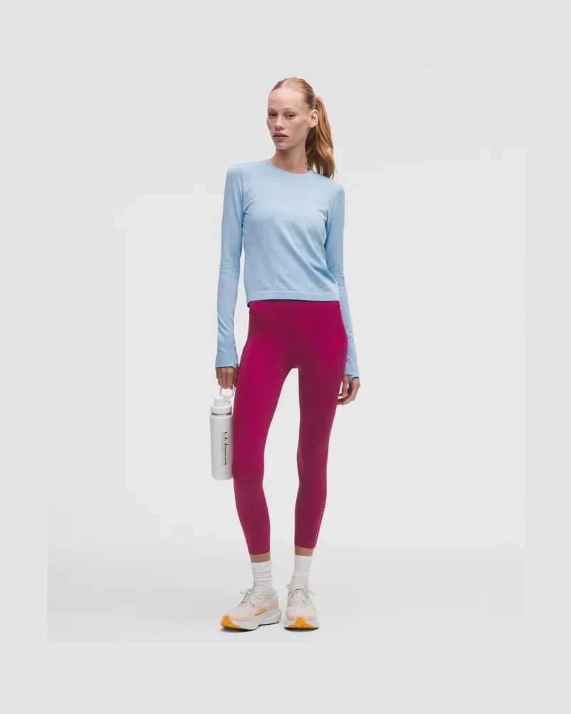 LULULEMON Fast and Free-Leggings mit hohem Bund und 6 Taschen es Design für Frauen – 64 cm – Größe in Raspberry Rave Raspberry