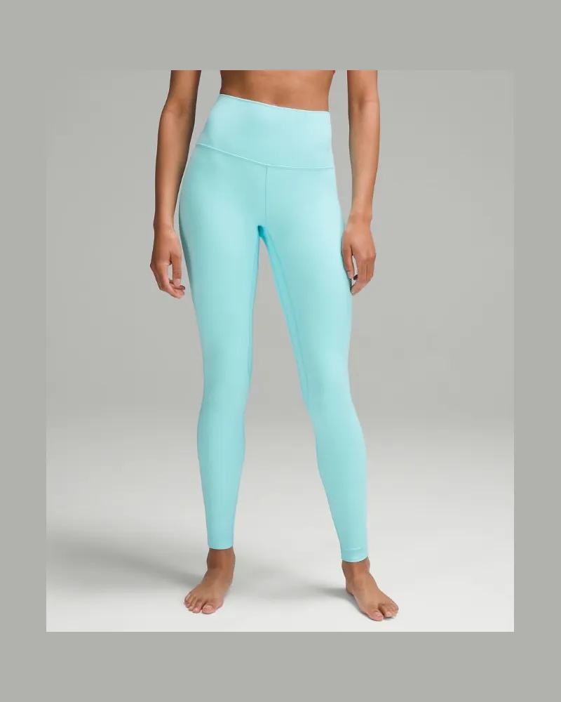 LULULEMON Align Leggings mit hohem Bund für Frauen – 71 cm – Größe in Cyan Blue Cyan
