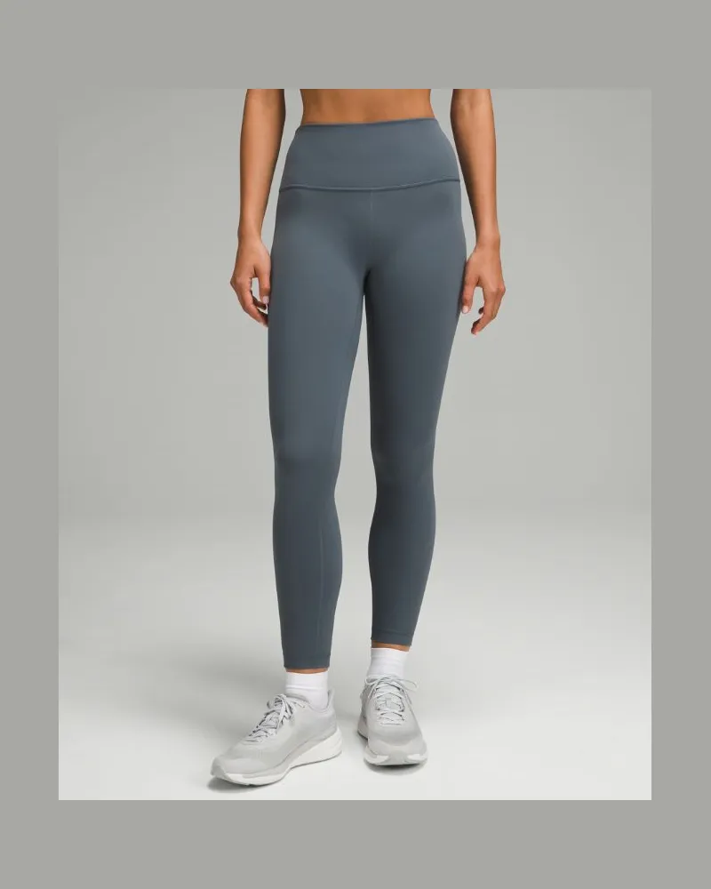LULULEMON Wunder Train Leggings mit hohem Bund für Frauen – 64 cm – Größe in Oil Grey Oil