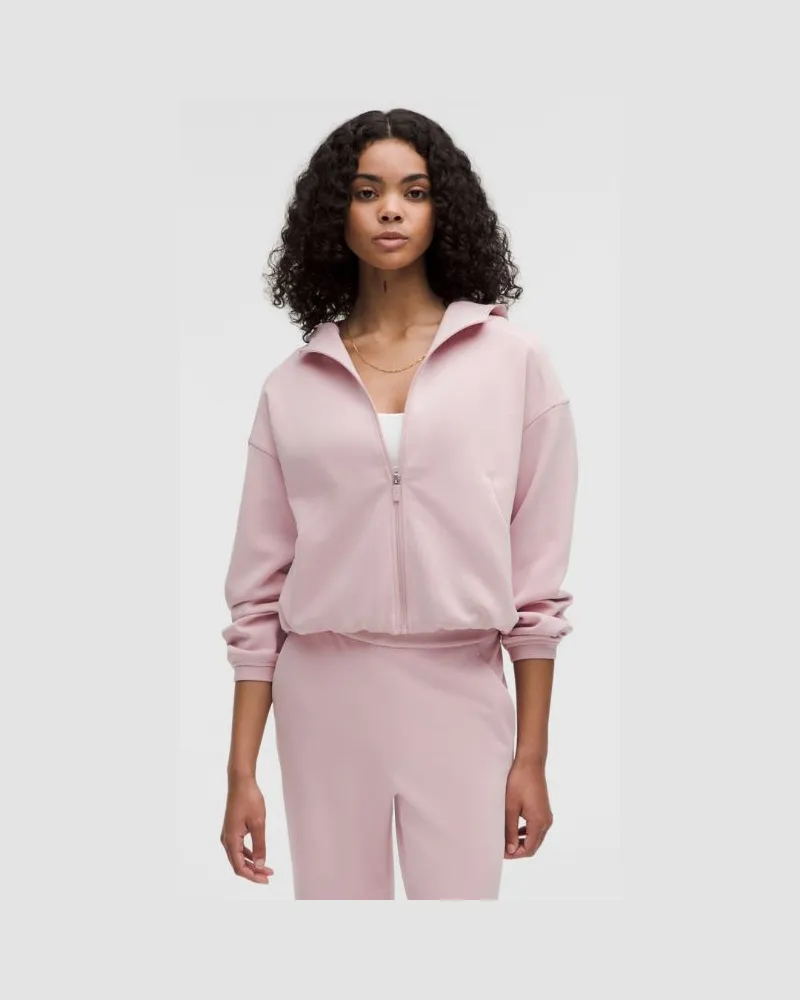 LULULEMON Softstreme Hoodie mit Reißverschluss für Frauen – Größe in Pink Haze Pink