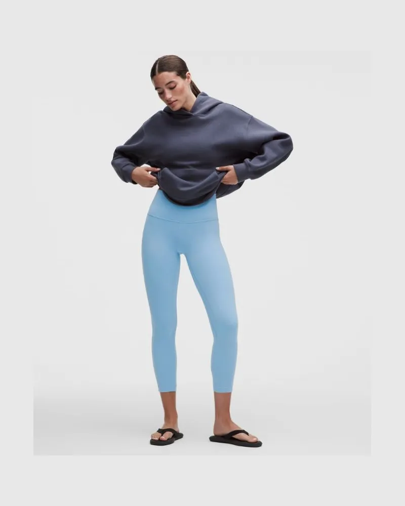 LULULEMON Align Crop Leggings mit hohem Bund für Frauen – 58 cm – Größe in Dreamy Blue Dreamy