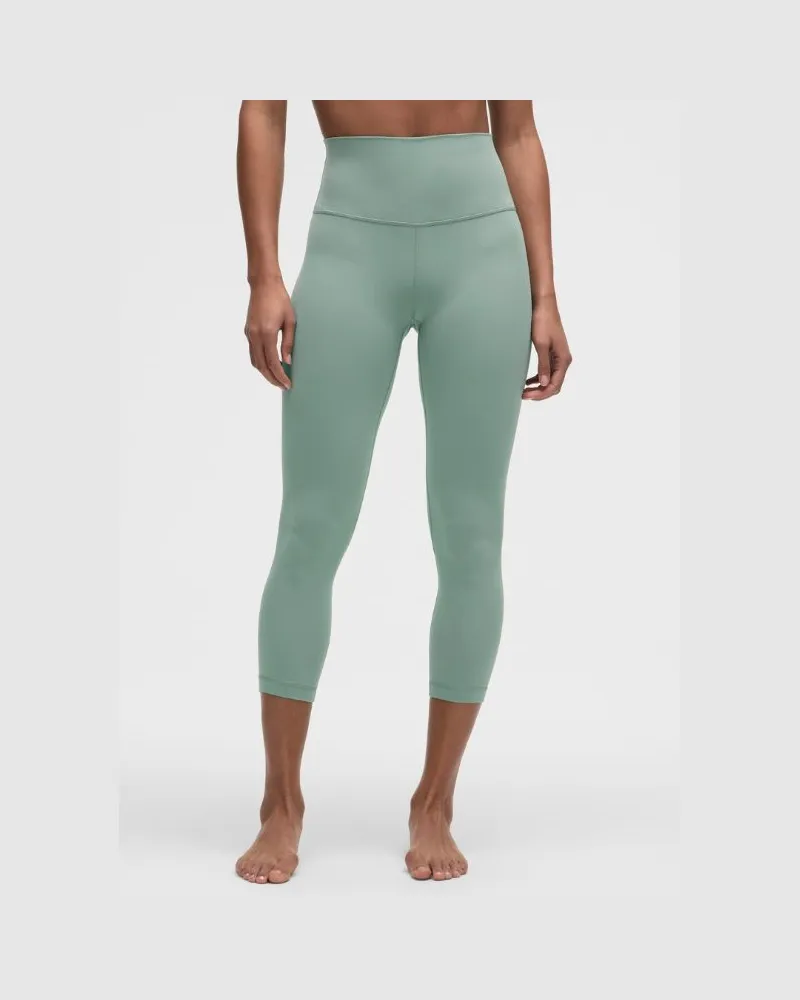 LULULEMON Align Crop Leggings mit hohem Bund für Frauen – 58 cm – Größe in Crater Blue Crater