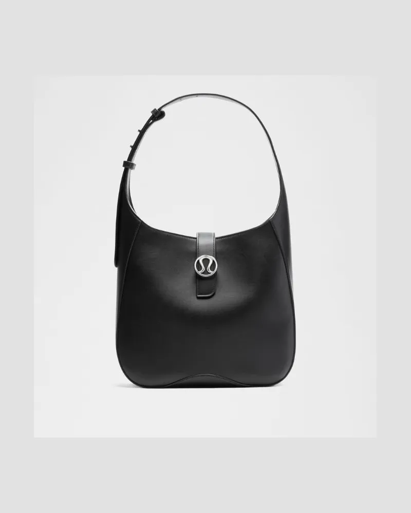 LULULEMON Leather Alternative Shoulder Bag 8L in Black Black