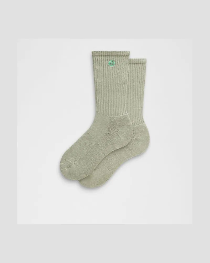 LULULEMON Daily Essential Crew-Socken Unisex – Größe in Fog Green Fog