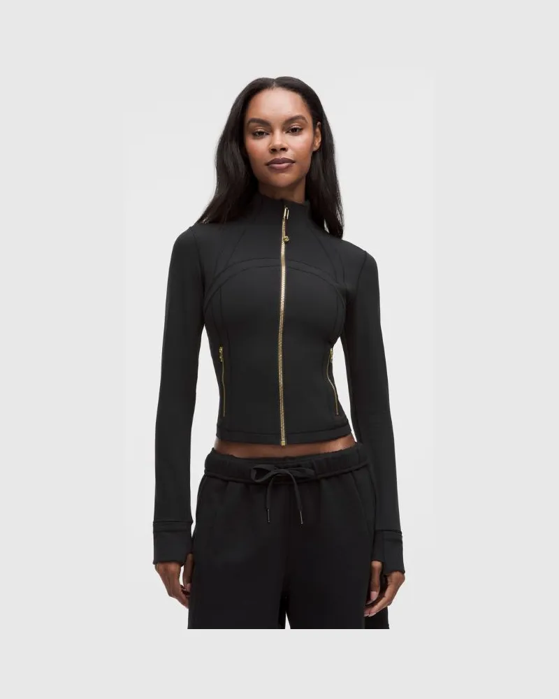 LULULEMON Define Crop-Jacke Nulu für Frauen – Gold – Größe Black
