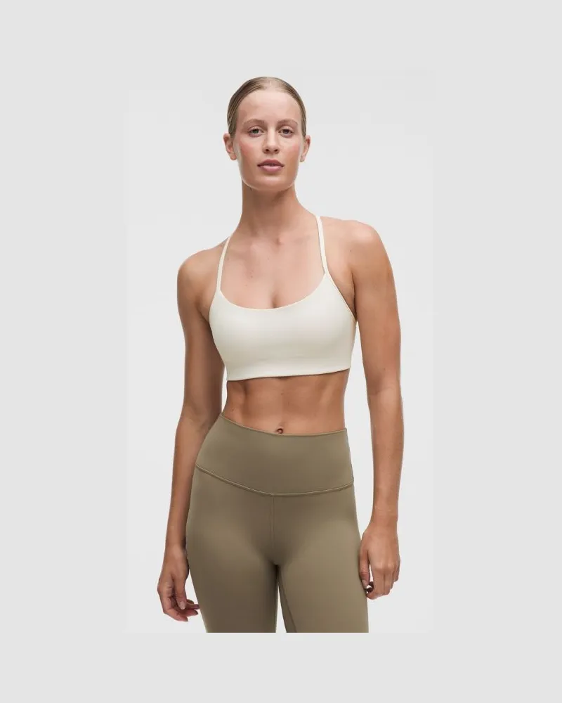 LULULEMON Flow Y-BH mit leichtem Halt für C/D-Cups es Design für Frauen – Größe in Light Ivory Light