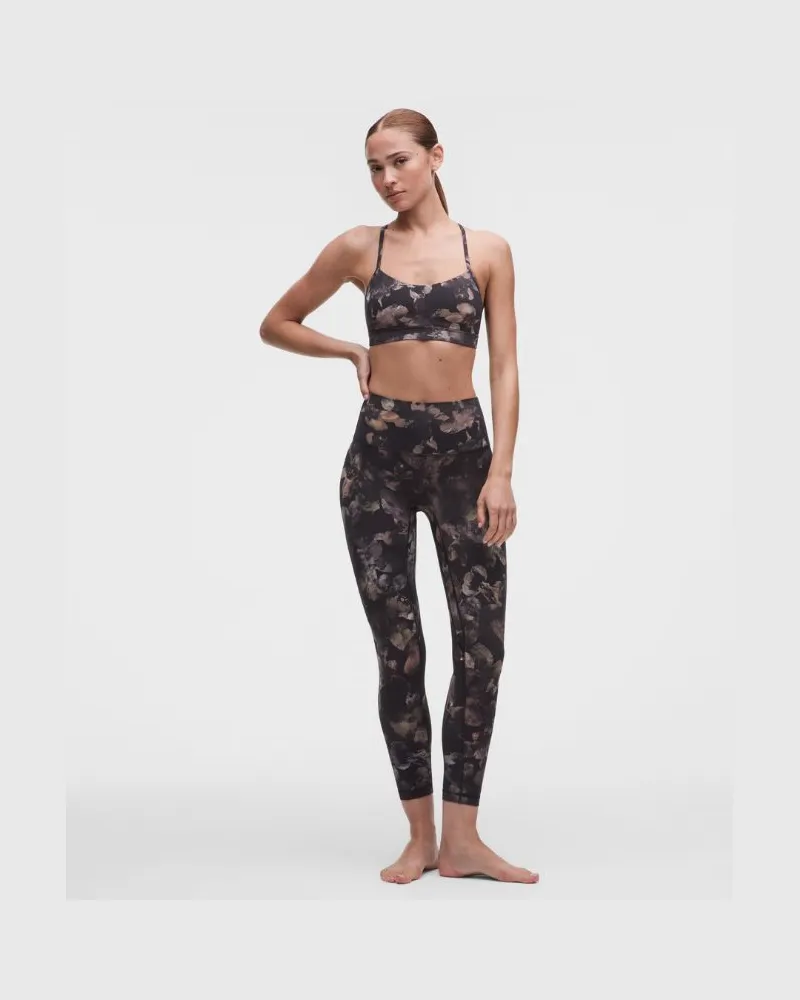 LULULEMON Align No Line Hose mit hohem Bund für Frauen – 64 cm – Größe in Moonlight Floral Multi Moonlight