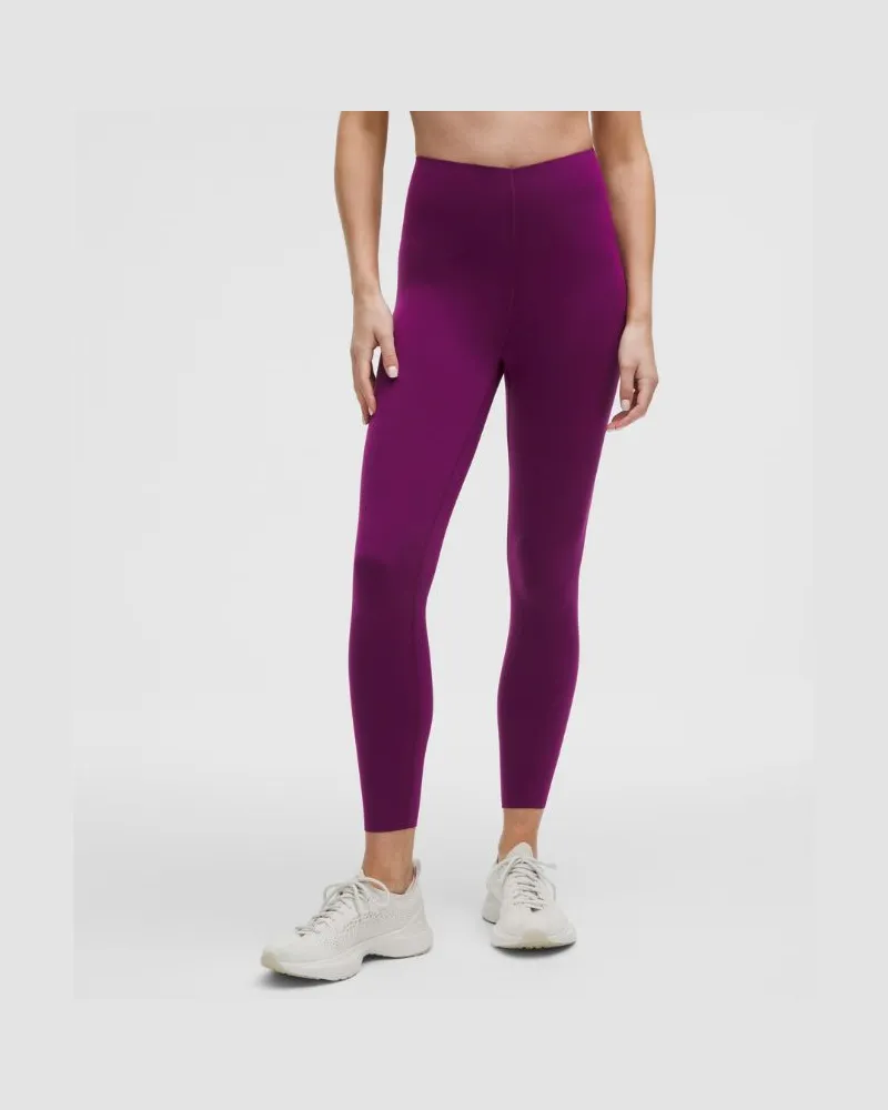 LULULEMON Glow Up Leggings mit hohem Bund für Frauen – 64 cm – Größe in Chilled Grape Chilled