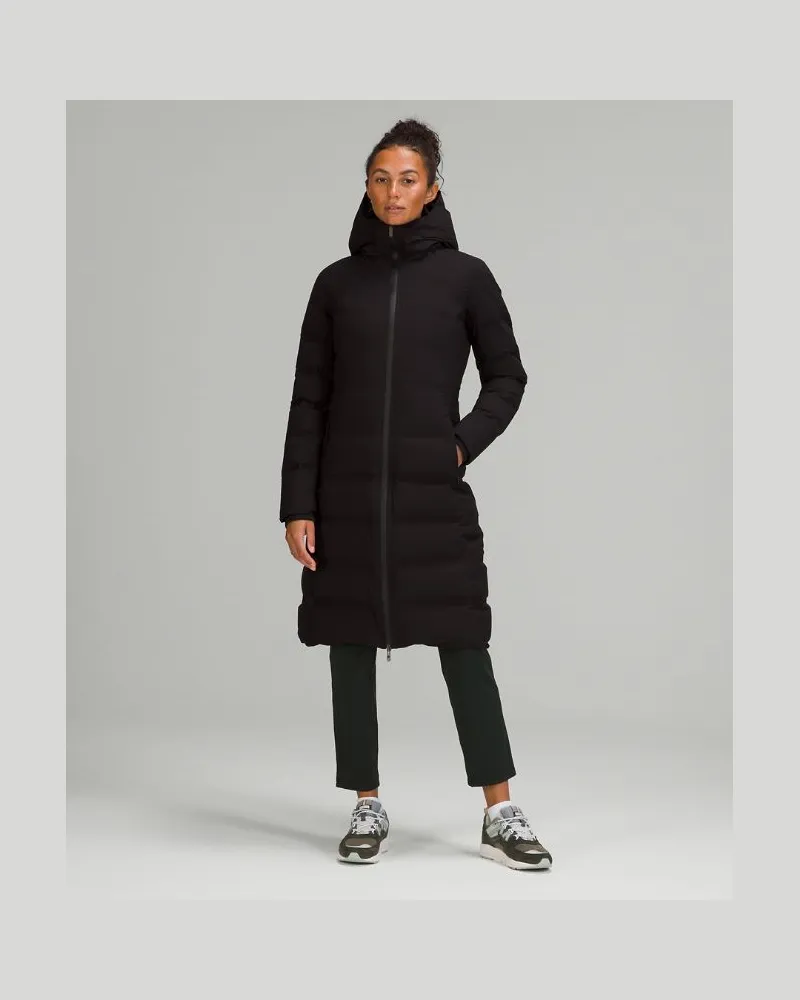 LULULEMON Sleet Street Lange Jacke für Frauen – Größe in Black Black