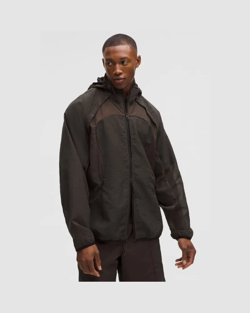 LULULEMON Wandelbare 2-in-1-Jacke aus SLNSH Kollektion für Männer – Größe in Stoney/True Tangerine Stoney