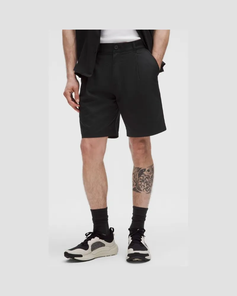 LULULEMON Woven Relaxed-Fit Pleated Short 8" für Männer – Größe in Black Black