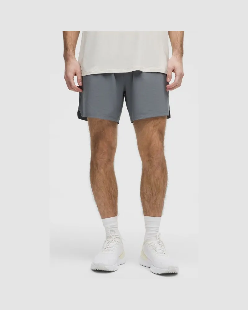 LULULEMON Mile Maker Run Crew Shorts mit Liner aus -Stoff für Männer – 15 cm – Größe in Solar Grey Solar