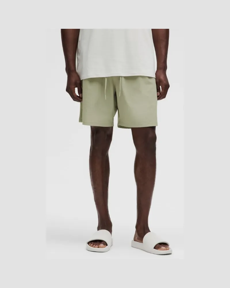 LULULEMON Balancer Gewebte Shorts im Relaxed Fit für Männer – 18 cm – Größe in Fog Green Fog