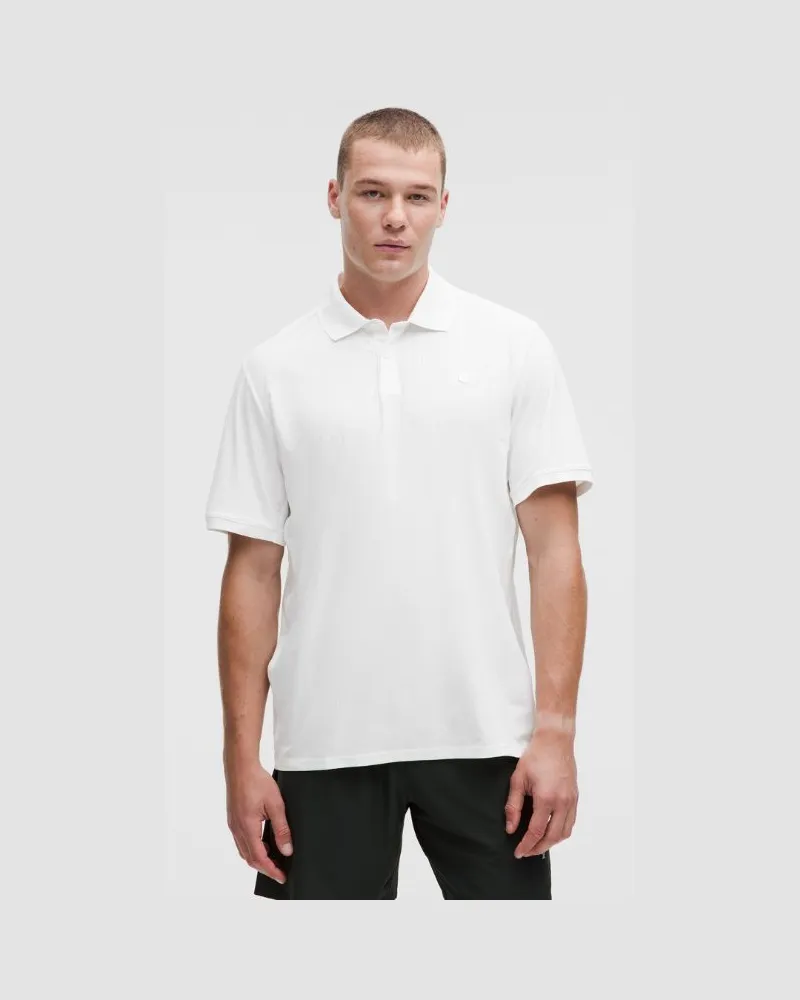LULULEMON Gestreiftes Tennis-Poloshirt aus mit UV-Schutz für Männer – Größe in White White