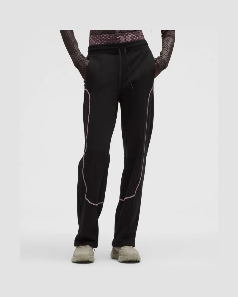 LULULEMON Hose aus schwerem French-Terry SLNSH Kollektion für Frauen – Größe in Black Black