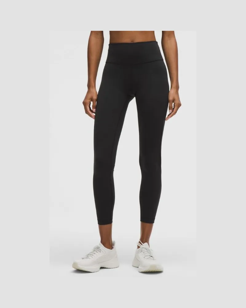 LULULEMON Wunder Train Leggings mit -Einsatz und hohem Bund für Frauen – 64 cm – Größe in Black Black