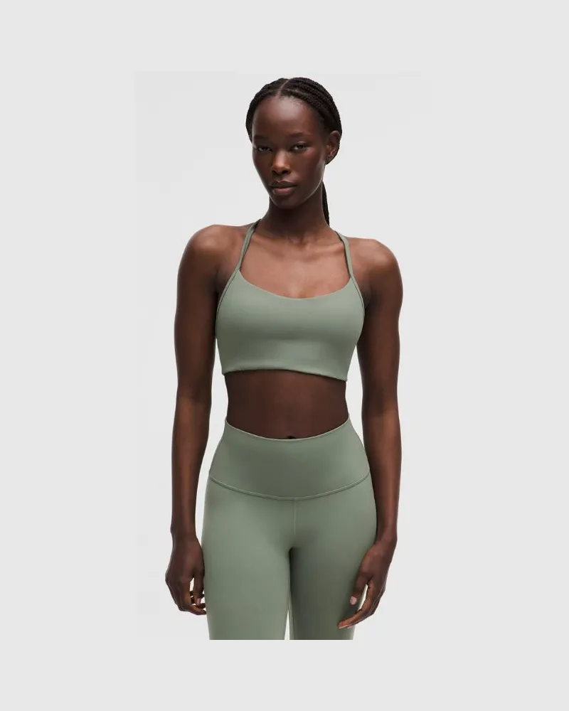 LULULEMON Flow Y BH Leichter Halt für A/B-Cups Evolve für Frauen – Größe in Willow Leaf Willow