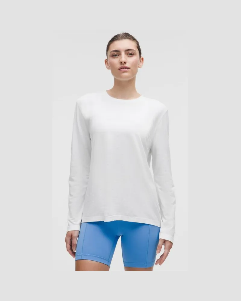 LULULEMON Swiftly Relaxed Langarmshirt e Passform für Frauen – Größe in White White