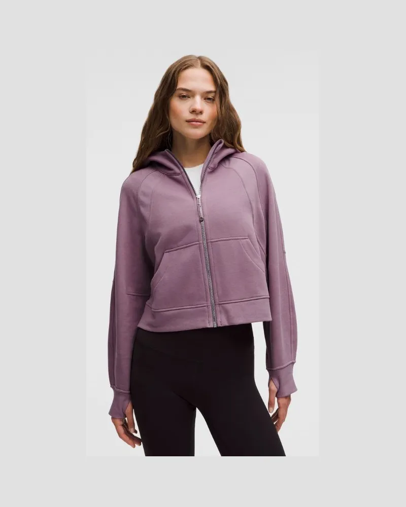 LULULEMON Scuba Oversized-Hoodie mit Reißverschluss für Frauen – Größe in Lavender Lux/Mirror Silver Lavender