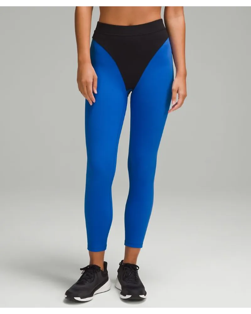 LULULEMON Wunder Train Leggings im Aerobic-Look mit hohem Bund Twill Blazer