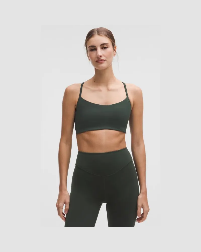 LULULEMON Flow Y BH Leichter Halt für A/B-Cups Evolve für Frauen – Größe in Rainforest Green Rainforest