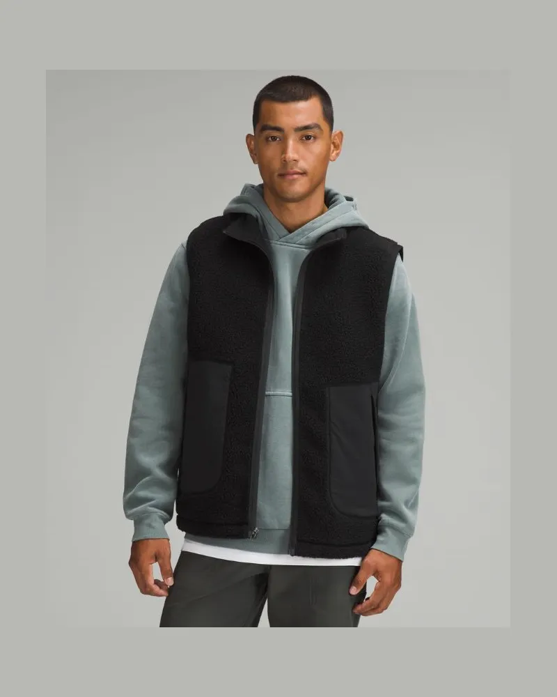 LULULEMON Weste aus hochflorigem für Männer – Größe in Black Black