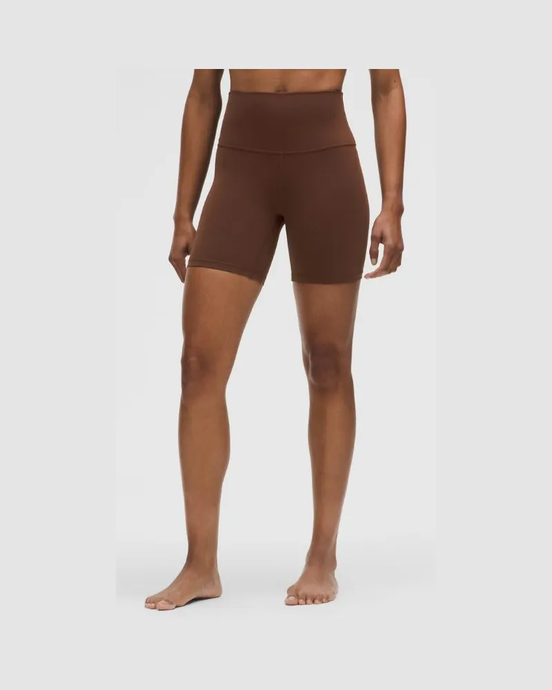 LULULEMON Align Shorts mit hohem Bund für Frauen – 15 cm – Größe in Lava Cake Lava