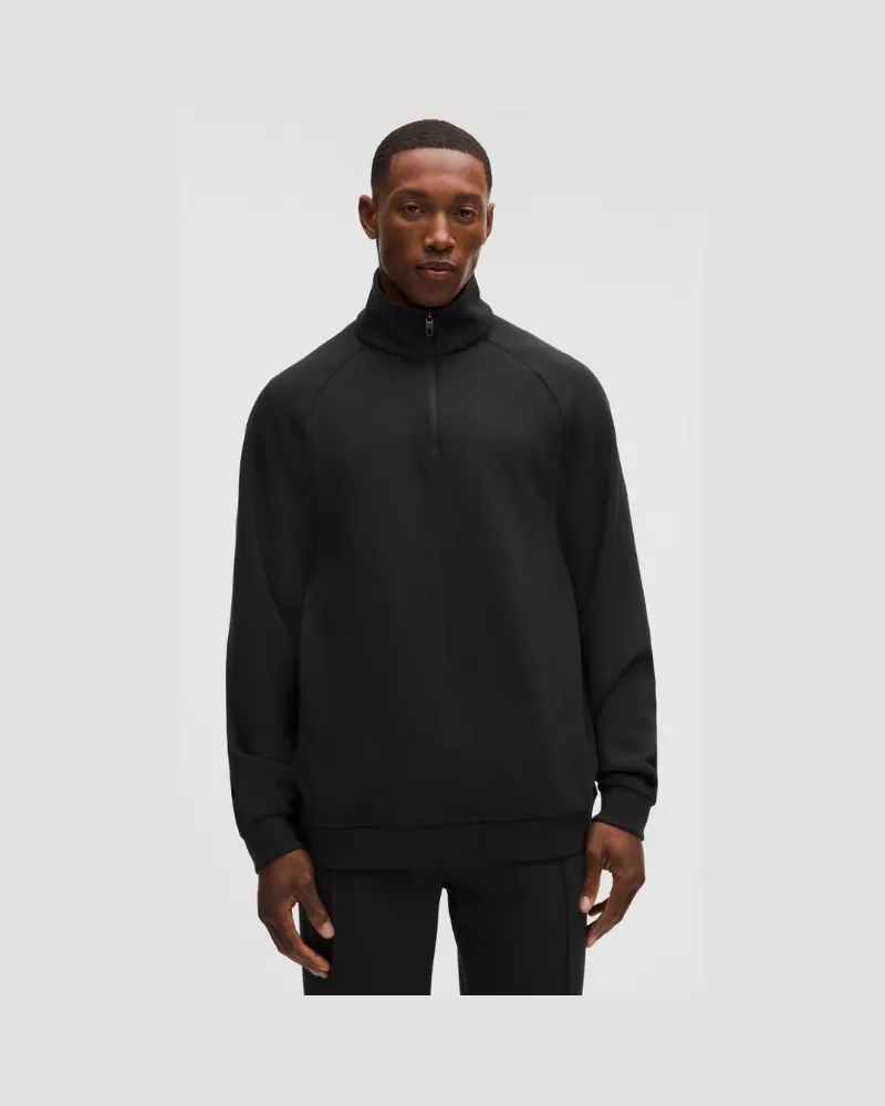 LULULEMON Smooth Spacer Pullover mit kurzem Reißverschluss für Männer – Größe in Black Black