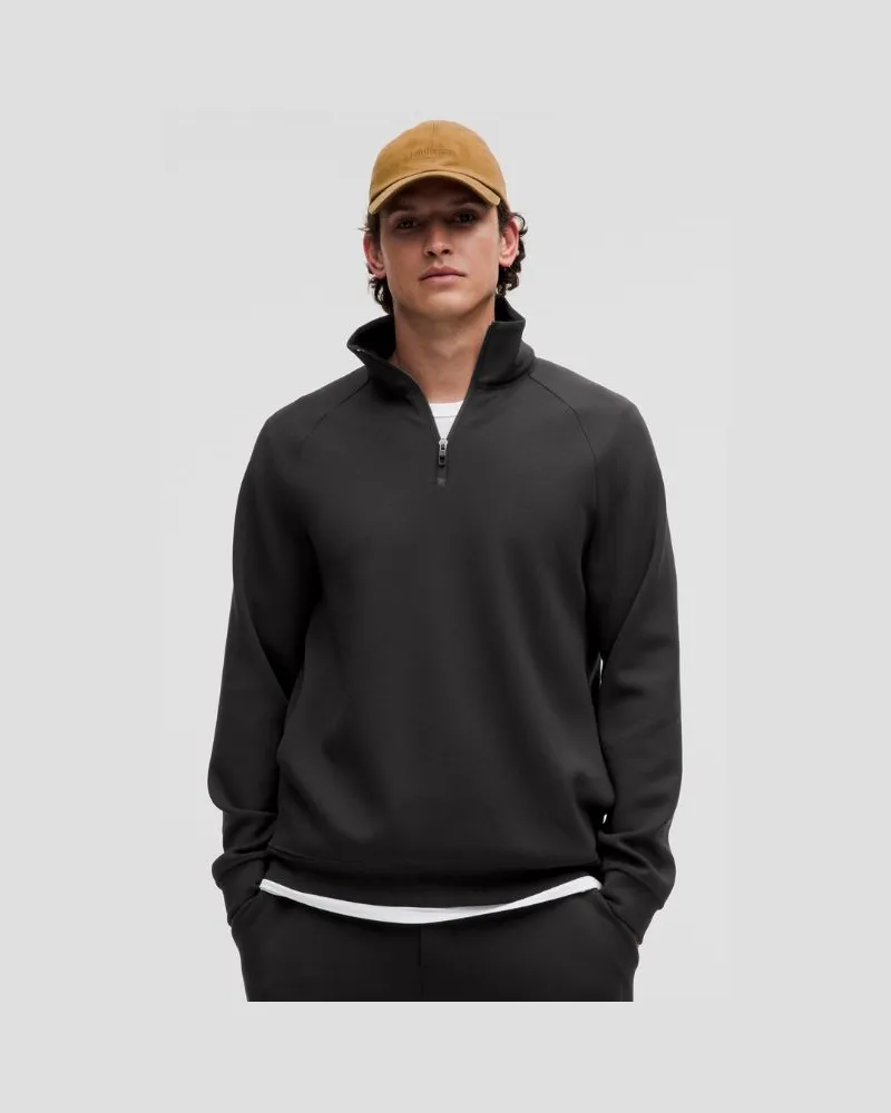 LULULEMON Smooth Spacer Pullover mit kurzem Reißverschluss für Männer – Größe in Black Black