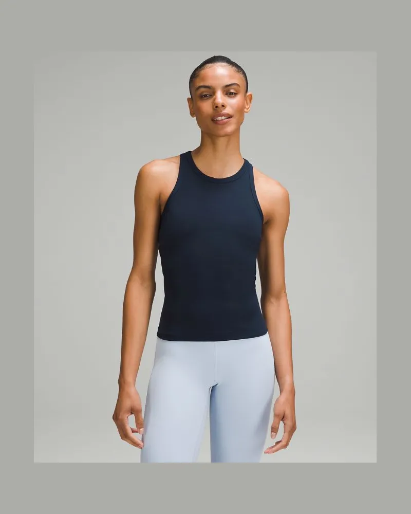 LULULEMON Align Racerback-Tanktop in Taillenlänge für Frauen – Größe in True Navy True