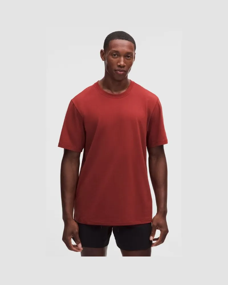 LULULEMON Zeroed In Kurzarmshirt für Männer – Größe in Rocket Red Rocket