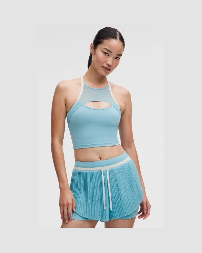 LULULEMON Ace Advantage Tennis-Tanktop mit Mesheinsatz für Frauen – Größe in Seafoam/Light Ivory Seafoam