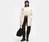 Waterproof Insulated Cinch-Waist Parka für Frauen – Größe in Light Ivory