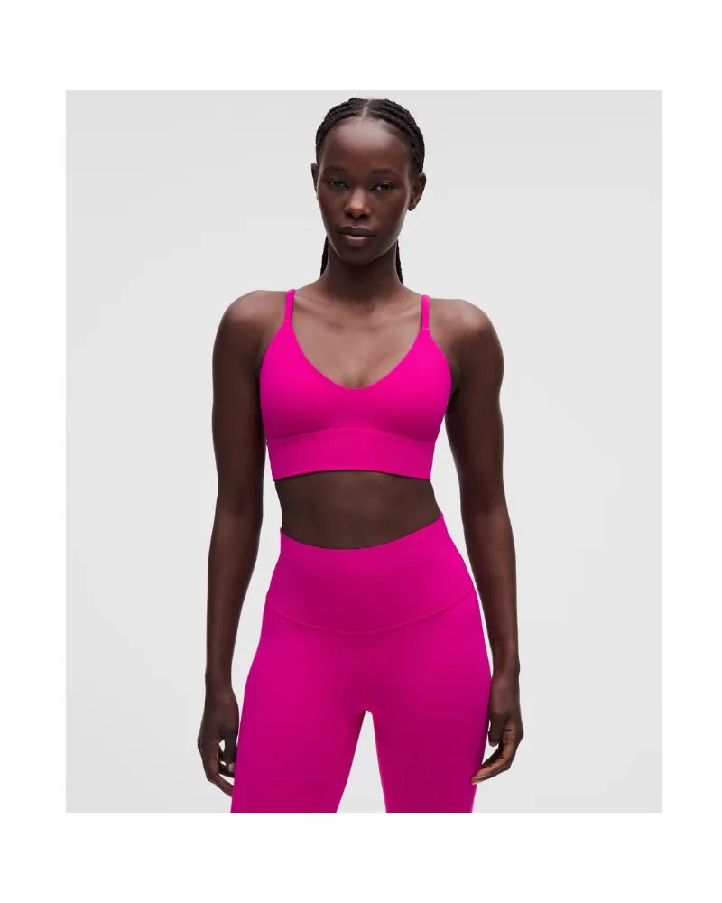 LULULEMON Focuser BH mit U-Ausschnitt Leichter Halt für A/B-Cups für Frauen – Größe in Pink Flare Pink