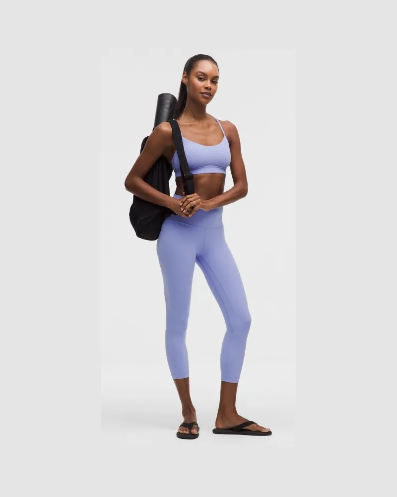 LULULEMON Align Crop Leggings mit hohem Bund für Frauen – 58 cm – Größe in Dusty Lilac Dusty