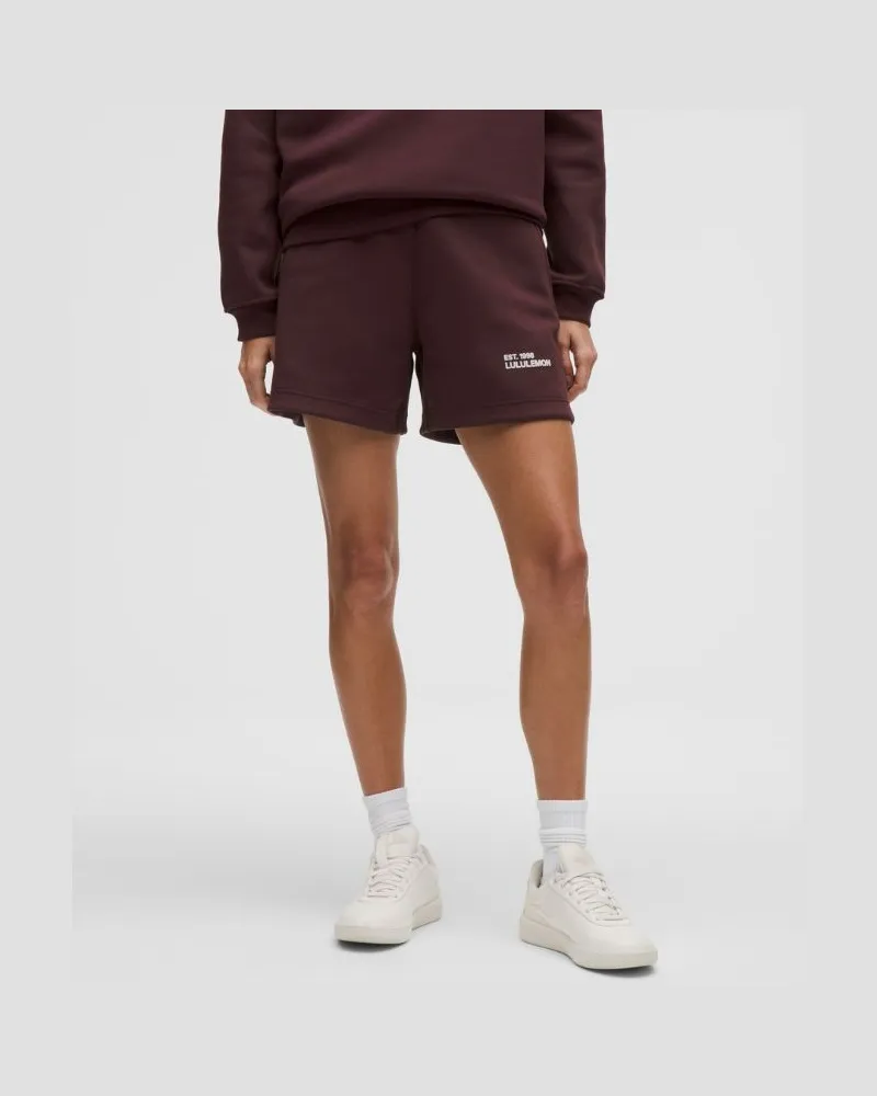 LULULEMON Sweatshorts aus schwerem für Frauen – 13 cm – Größe in Goodnight Plum Goodnight