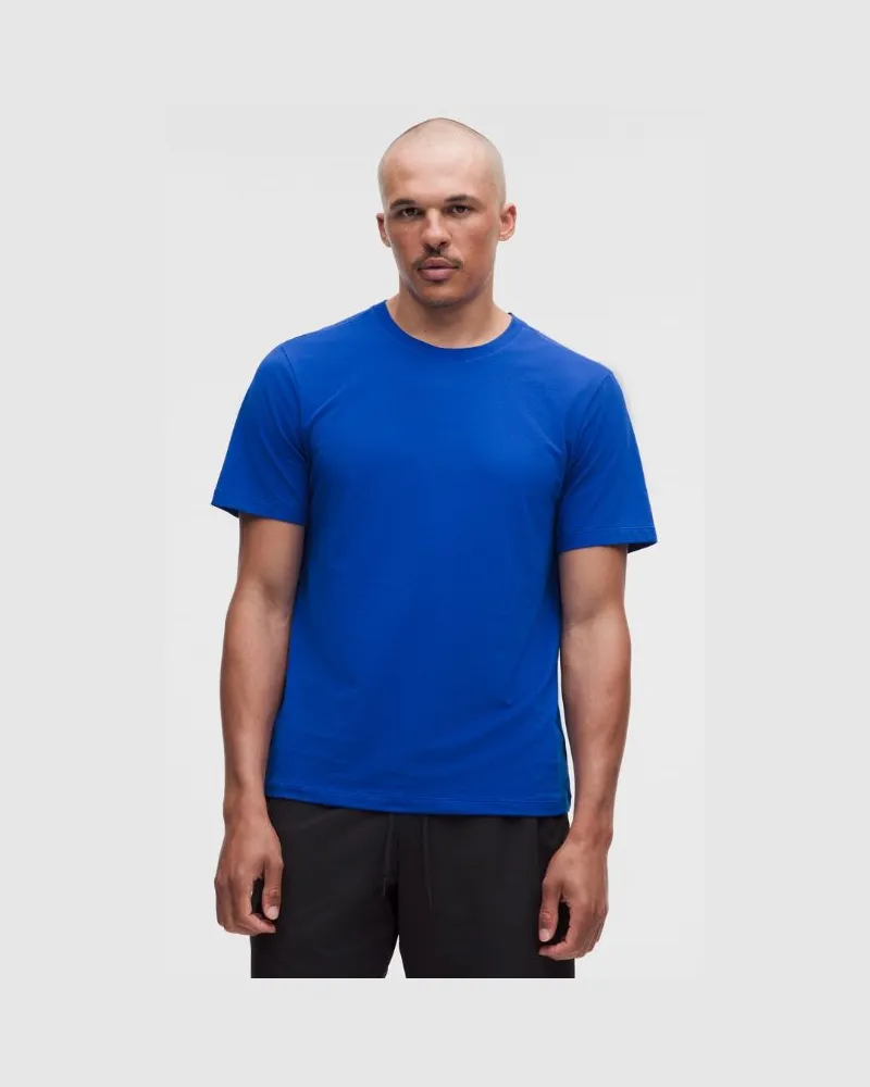 LULULEMON Zeroed In Kurzarmshirt für Männer – Größe in Beach Ball Blue Beach
