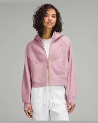 LULULEMON Scuba Oversized-Hoodie mit Reißverschluss Rose