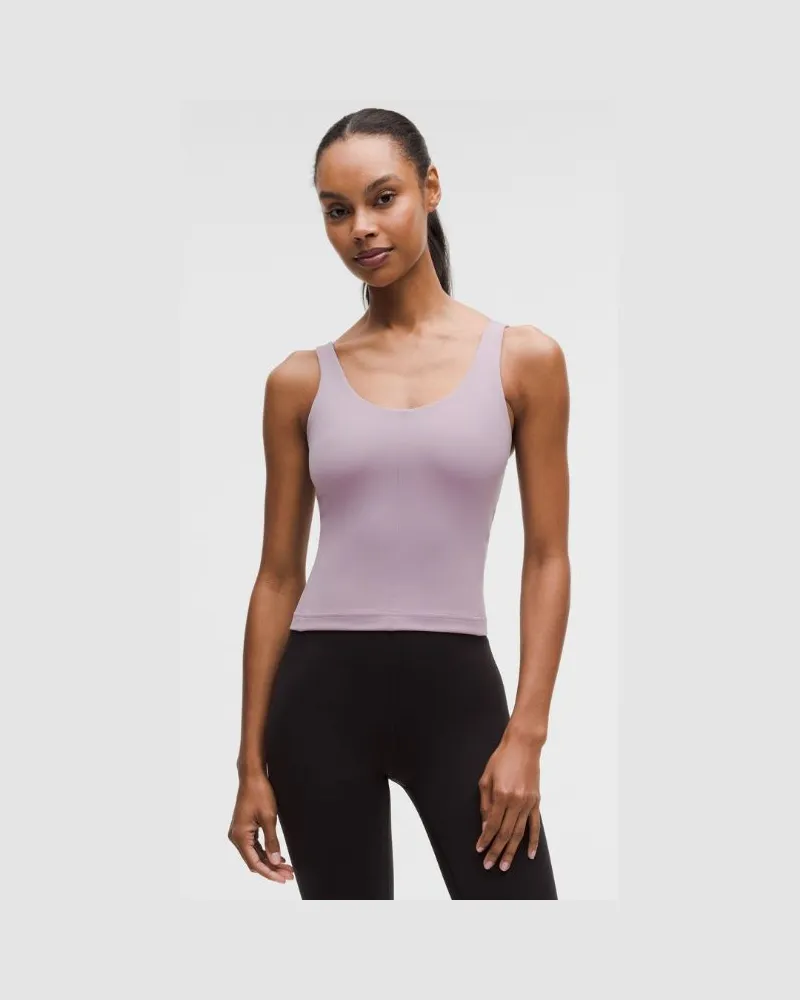 LULULEMON Glow Up Tanktop Mittlerer Halt für B/C-Cups für Frauen – Größe in Lotus Lavender Lotus